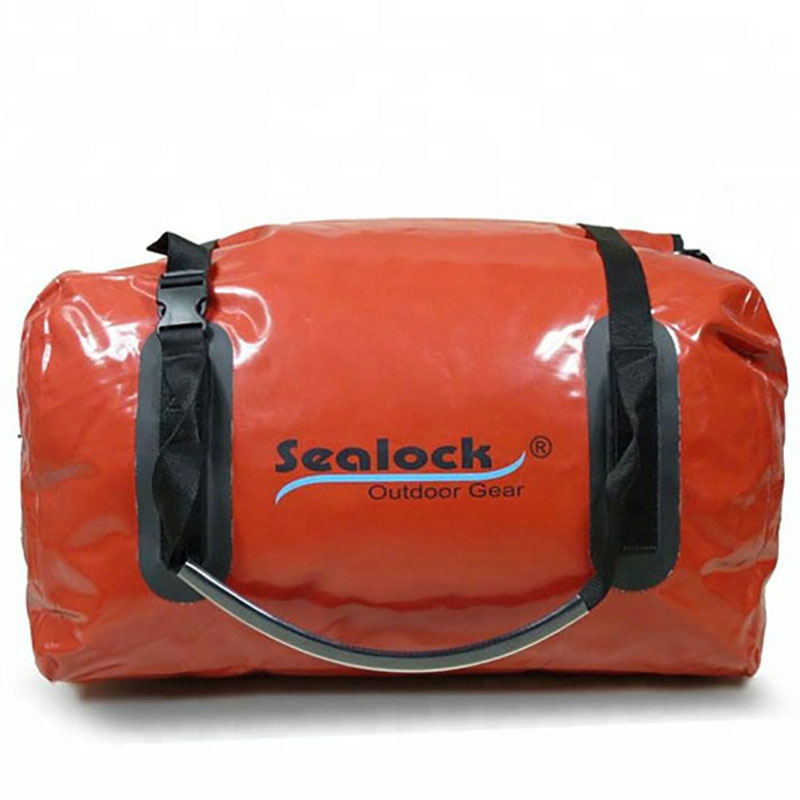 Waterdichte plunjezak van 80 liter met rood pvc